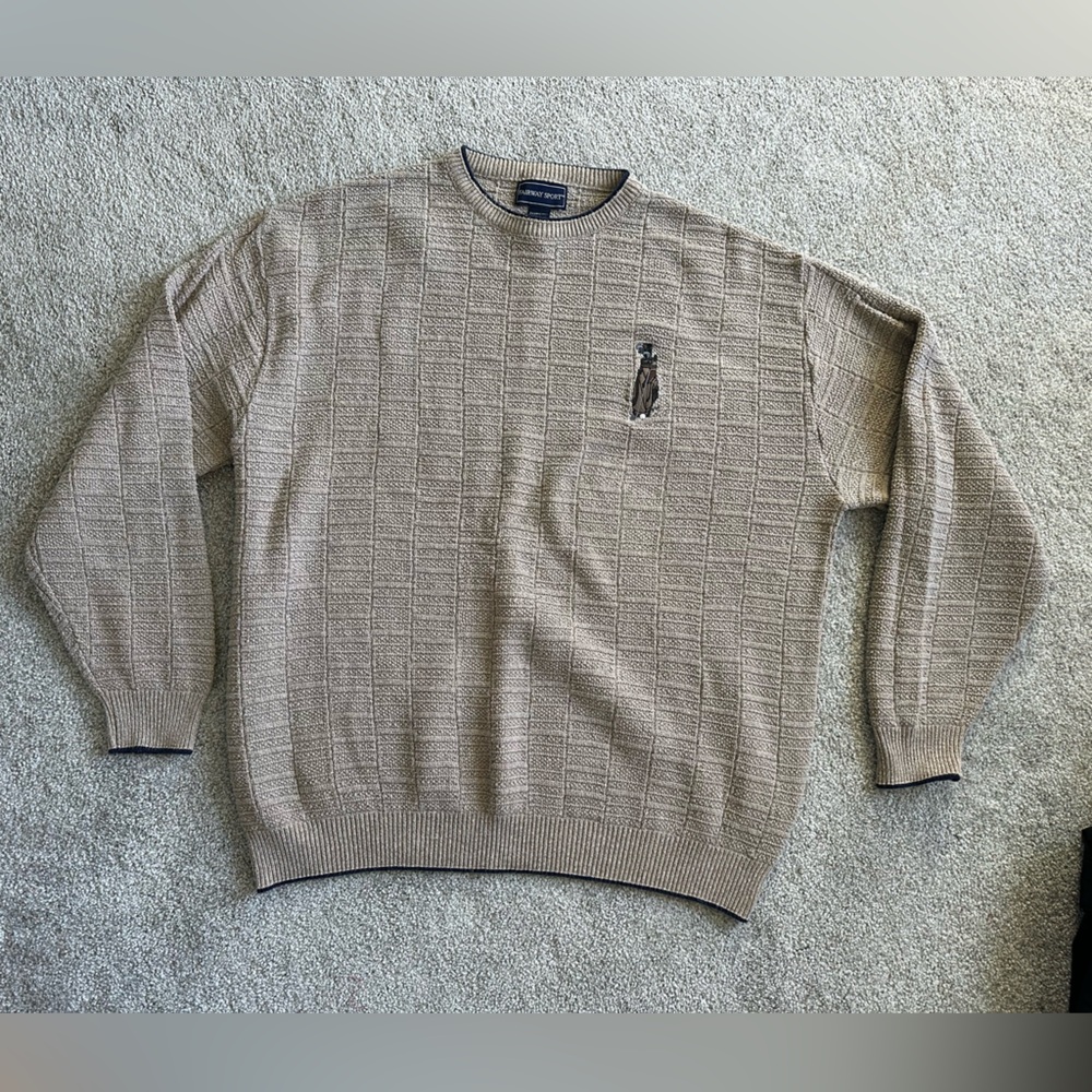 Fairway Sports Vintage 90s Men’s Crewneck Sweater XL tall Embroidered Golf